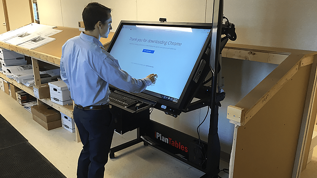 large touchscreen
