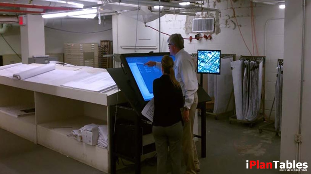 large touchscreen workstation