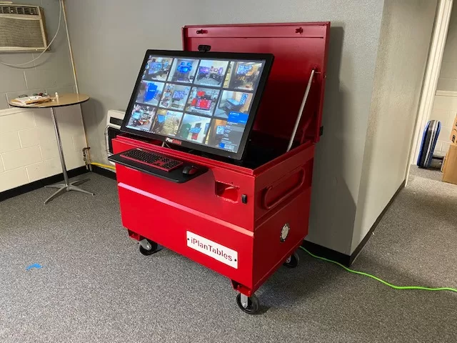 job box with touch screen