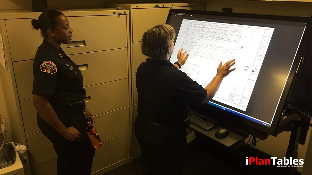 Large touch screen
