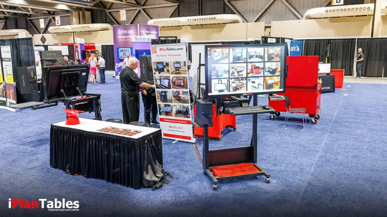 Boost Productivity with iPlanTables’4K Touchscreen Monitor Electric Lift &Tilt Workstations
