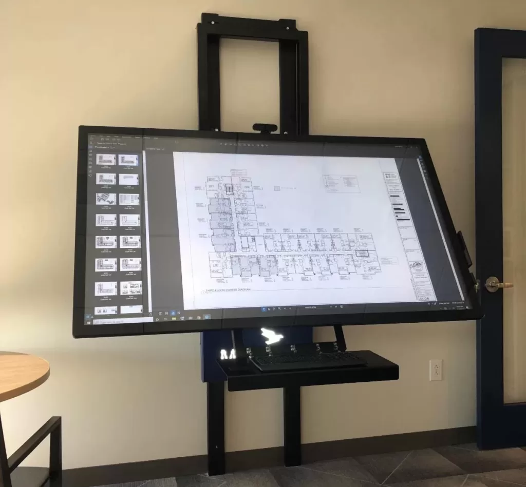 wall mount large touch screen