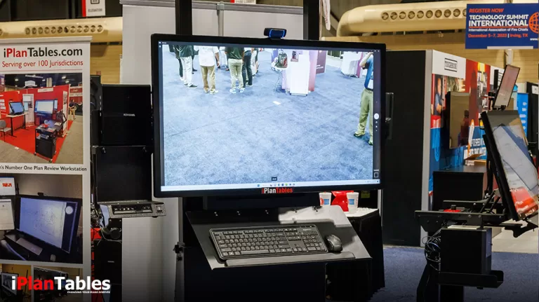 Meet the Game-Changer:  iPlanTables Wall Mounted Touch Screen Workstation Ushers in a New Era for Construction
