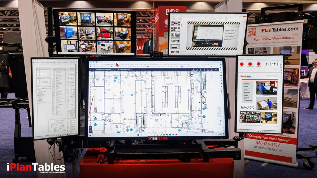 multiple monitor workstation