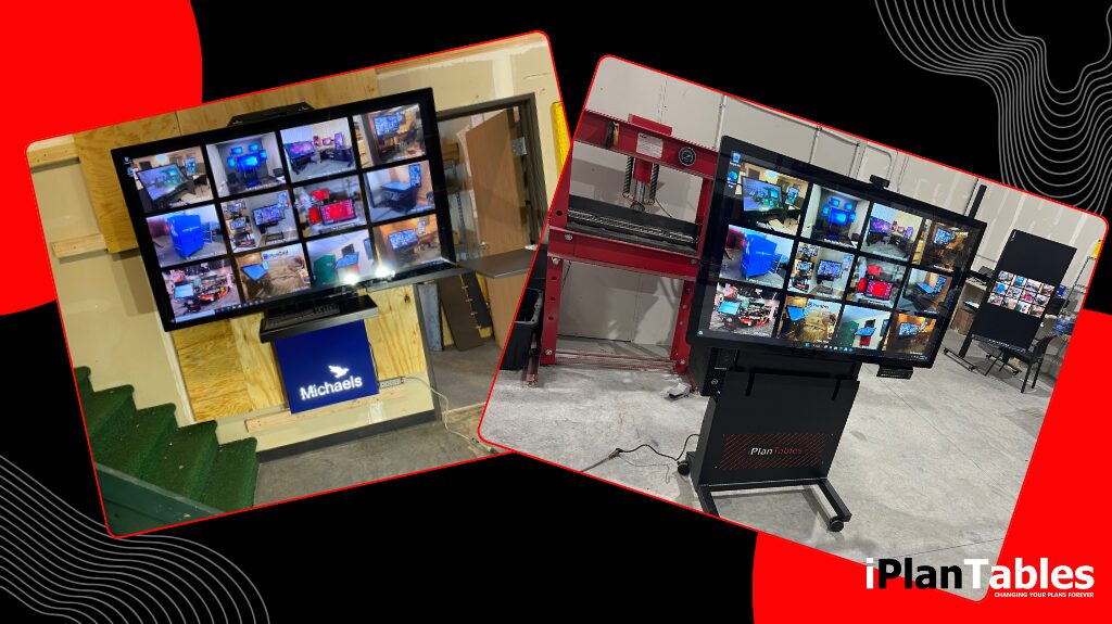 Ultra-wide monitor workstations from iPlanTables