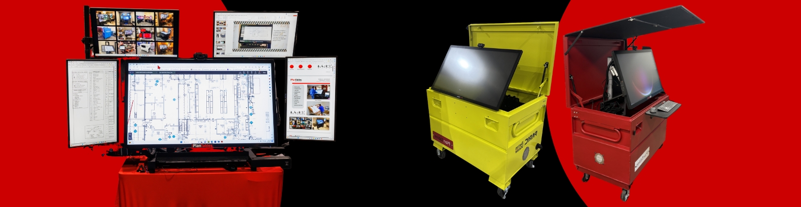 large format touchscreen workstations